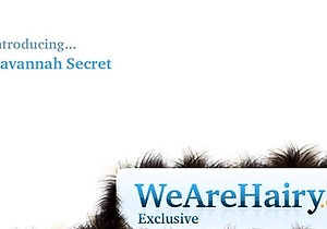 Savannah Secret Rubs Water Into Her Hairy Pussy