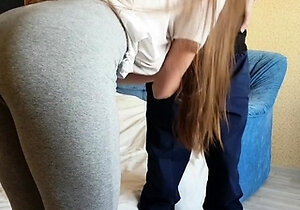 A hot student invited a classmate to celebrate exams