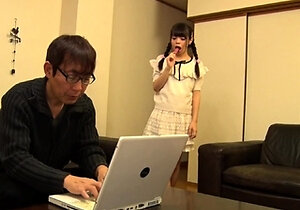 Petite asian teen with young face