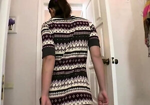 Canella Enjoys A Wet And Soapy Shower In Her Home