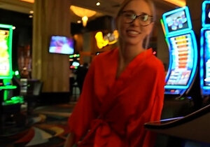 a cum jackpot on the slut machine