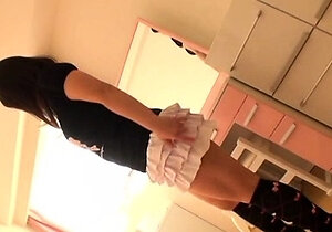 Asian Teen ARIEL SPINNER striptease masturbating