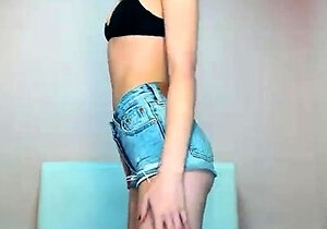 Shy brunette homemade amateur webcam teen