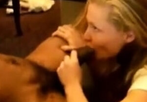 Blonde amateur finally gets to fuck a bbc