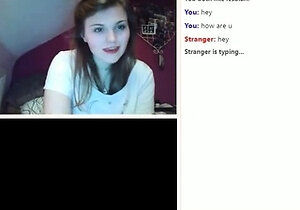 Small titted brunette teen fingering on the bed