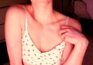 Small titted teen from EU masturbating