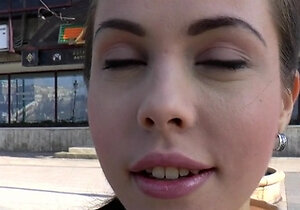 Perfect brunette fucking on casting POV