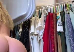 Curly Blonde Teen Records Solo Dildo Masturbation More at