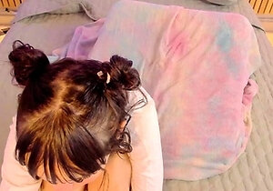 Small titted babe toys her pussy on webcam