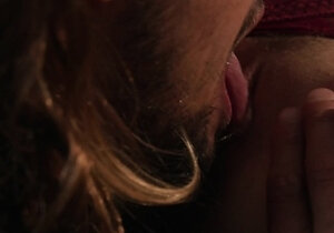 Blonde teen with a glasses having hardcore group sex