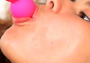 Awesome Teen With Big Boobs Dildo Masturbation