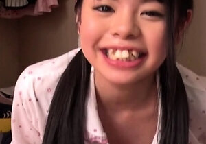 Japanese teen blowjob with creamy mustache